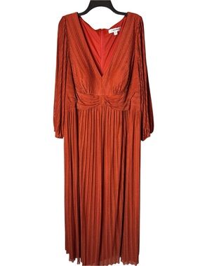 Ever Pretty Plus Size Dress Burnt Orange Metallic 4XL US 24